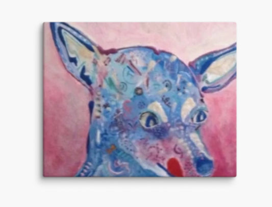 Canvas Print/Blue Rat terrier/8 x 10