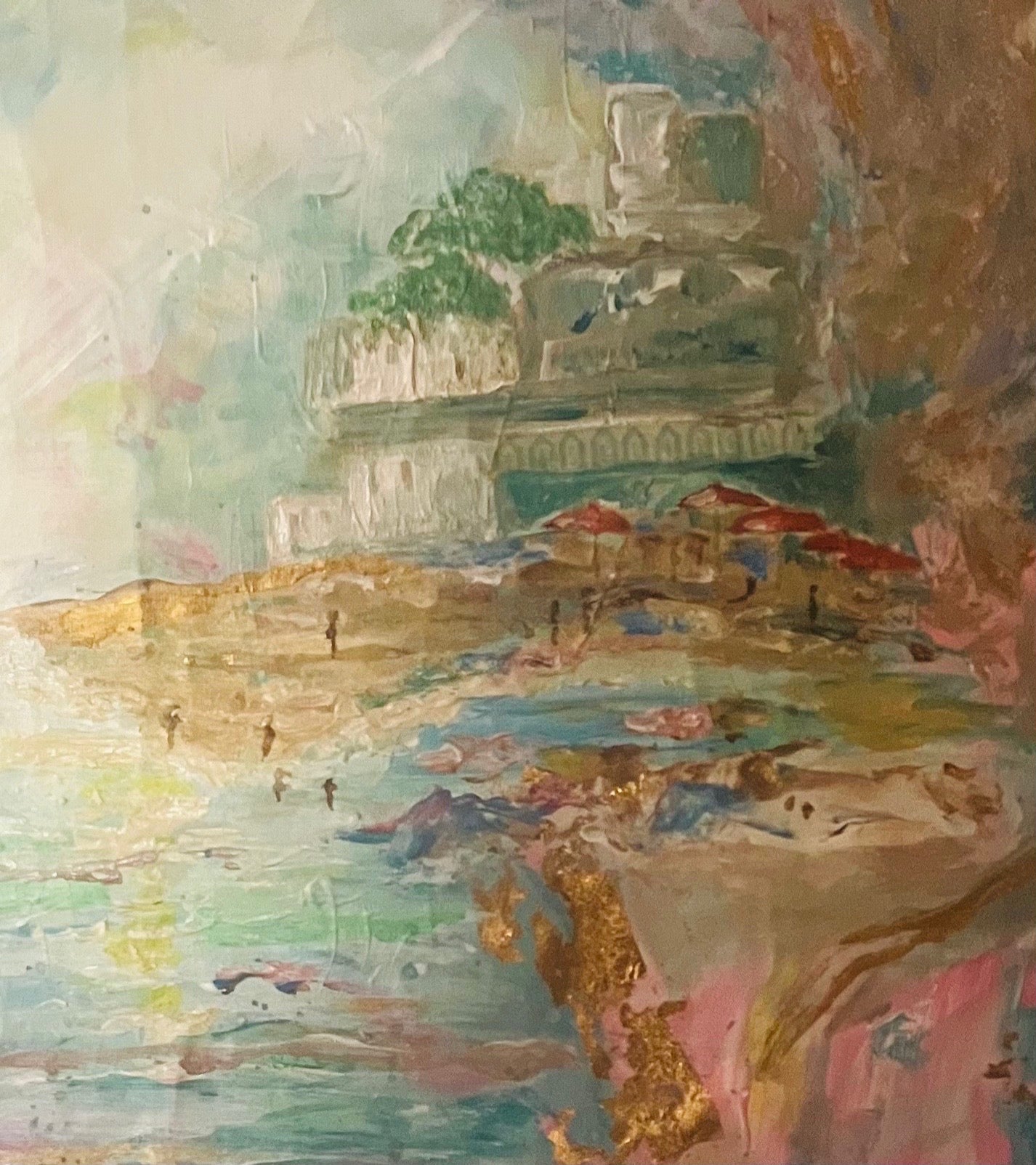 Large Original Baroque Painting 24 x 24 “Italian Dreamer” inches inches