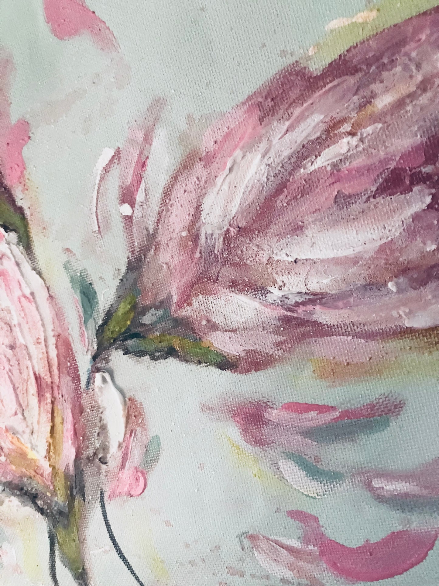 Medium Original Weeping Flowers Painting